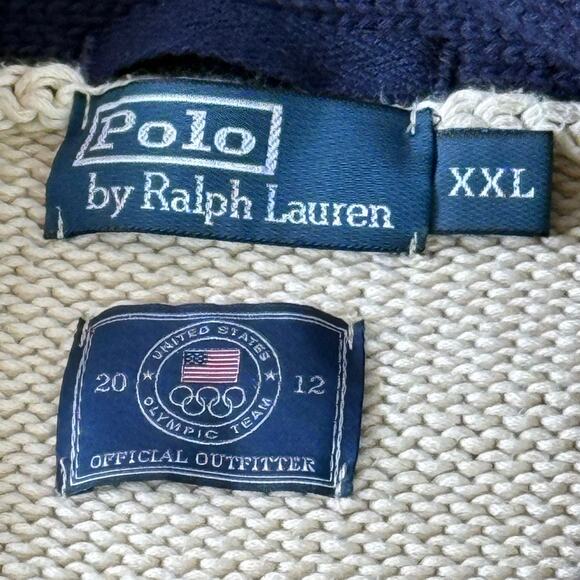Polo Ralph Lauren 2012 Official London Olympic Athlete Cardigan XXL Sweater - Picture 3 of 6